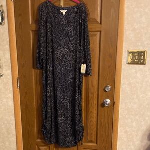 Terra & Sky Black and White Patterned Dress